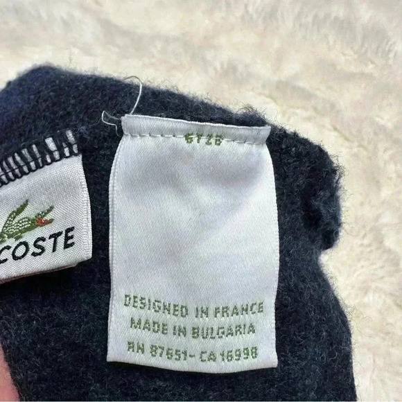 Lacoste Winter Hat Blue  Size 1-2 Years - Picture 8 of 15